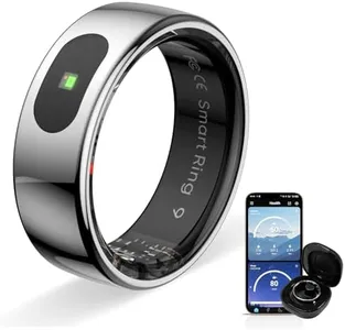 Govllfoz Touch Smart Ring Upgraded Version Health Ring Pro, with Bluetooth Remote Control and Motion Detection, 10ATM Waterproof Fitness Tracker for Men and Women Daily use
