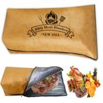 BBQ Blanket for Resting Meat, Reusable Reat Insulated Resting Bag, Smoker Meat Resting Blanket, Insulated Brisket Resting Blanket with Wide Mouth for Large Briskets/Pork Shoulders/Turkeys