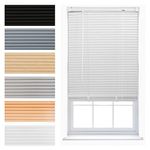 FURNISHED Venetian Blinds Window Blind PVC Easy Fit Curtains Trimmable Strong Home Office Venetian Blind - White 55W x 150H cm