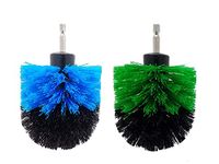 2-Pack Cone Drill Powered Brush Attachment for Cleaning Bathrooms, Kitchens, Showers, Grout, Auto Detailing, Rims and More