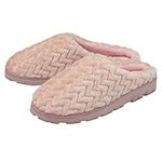 DUNLOP Ladies Slippers Slip On Mules - Pink - UK 6