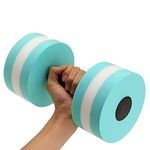 Cymwer Water Dumbbells, 2pcs Unisex Adult Aqua Dumbbell Sports Aquatic Exercise Dumbbells, Foam Dumbbell Fitness Set, for Aquatic Therapy, Pool Fitness, Water Exercise