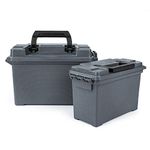 GUGULUZA Ammunition Box Ammo Storage Can Plastic, Combo 2 Pack