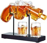 Kollea Gifts for Men Dad, 9 Oz Whiskey Decanter Set with 2 Oz Glasses, Unique Dad Christmas Birthday Gift Ideas from Daughter Son, Funny Housewarming Present, Cool Liquor Dispenser for Home Bar