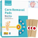 Corn Plasters, 24 Count MYMULIKE Corn Removal Pads Relief Corn Pain, Corn Cushions for Feet, Hand, Toe for Feet Care and Wart Remover Corn Pads Foot Care