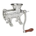 Victoria Manual Meat Grinder and Sausage Stuffer, Number 12, Cast Iron, Tabletop Meat Mincer and Sausage Maker