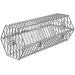 Onlyfire 17-inch Stainless Steel Round Tumble Rotisserie Spit Rod Basket Fits for Any Grill