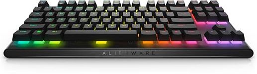 Alienware Tenkeyless Gaming Keyboard - AW420K (Dark Side of The Moon), AlienFX RGB / 16.8 million colours, Adjustable Height