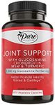 Pure By Nature Joint Support, Glucosamine with Chondroitin Turmeric MSM Boswellia Supplement, 270 Capsules