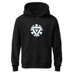 TAANIZLAND Clothing's Avengers Hoodie for Men Trending Best Winter Wear for Mens and Womens | Avengers Logo Edition (in, Alpha, M, Regular, Black_0923)