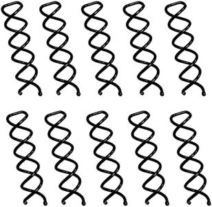 20 fermagli per capelli a spirale a spirale nera clip per capelli spin clip panino forcina per capelli fai da te stile