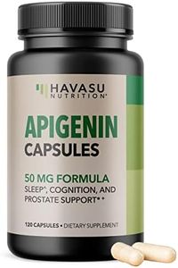 Apigenin Capsules 50mg - 120 Count Vegan, Non-GMO, Sleep & Cognitive Support Supplement - Chamomile Flavonoid for Relaxation, Prostate Health, Melatonin-Free, Liposomal Formula for Enhanced Absorption
