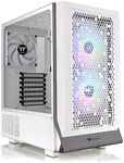 Thermaltake Ceres 300 Snow Edition Mid Tower E-ATX Computer Case with Tempered Glass Side Panel; 2xCT140 ARGB Fan Preinstalled; Rotational PCIe Slots; CA-1Y2-00M6WN-00; 3 Years Warranty