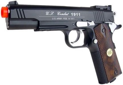 500 fps new full metal wg airsoft m 1911 gas co2 hand gun pistol w/ 6mm bb bbs(Airsoft Gun)