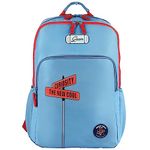 Gear Ambition 37L Large Water Resistant School Bag/Casual Backpack/Daypack/Travel Backpack/Kids Bag/College Bag for Boys/Girls/Men/Women (Blue-Red)