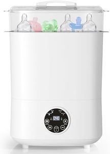 Baby Bottle Sterilizer and Dryer, 5-in-1 Large Capacity Bottle Sanitizer and Dryer, 2 Layers Compact Baby Bottle Electric Steam Sterilizer and Dryer