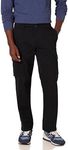 Amazon Essentials Men's Straight-Fit Stretch Cargo Pant (Available in Big & Tall), Black, 36W x 30L