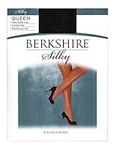 Berkshire Women's Plus-Size Queen Silky Sheer Control Top Pantyhose 4489 - Black - Queen Petite