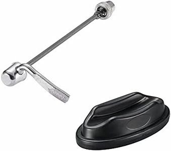 Bicycle Quick Release Rear Wheel Skewer And Front Wheel Riser Block, Indoor Bicycle Training Accessories for Turbo Trainer