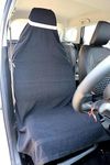 Shree Shyam Car and Office Chair Seat Cover Towel, 100% Cotton, Large, Black, Pack of 1