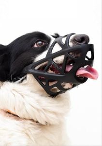 Dog Muzzle for Large, Medium, Small Dogs - Adjustable Basket Muzzle for Grooming, Drinkable Sturdy Cage, Pet Supplies (Black, XL)