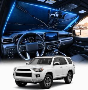 [2026 Upgraded] DooGooCoo Windshield Sun Shade Umbrella for Toyota 4Runner 2017-2025 2026 [100% Sunlight Blocked, Cooling Ice Crystal] Sunshade for Car Windshield for 4Runner Sun Shade.