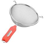 Kuber Industries 12.5 cm Stainless Steel Soup & Juice Strainer (Silver), Standard,28L x 12W x 5H Centimeters