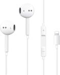 Wired Original Earphone with Microphone - Stereo in-Ear in Ear Headphones Compatible with iPhones7/8/X/XS/XR/11/12/13/14 Pro - Noise-Isolating, Stereo Sound, White