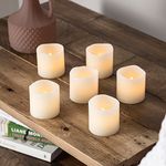 Lights4fun Set of 18 Votive Real Wax Battery Operated LED Tea Light Candles