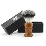 Haryali London Badger Look Synthetic Hair Shaving Brush - Wooden Handle Shaving Brush