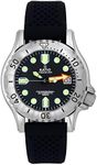 RATIO FreeDiver Professional Dive Watch Sapphire Crystal Automatic Diver Watch 500M Water Resistant Diving Watch for Men (Black)