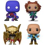 Funko Flat River Group Pop! DC Movies: Black Adam Collectors Set - 4 Figure Includes: Atom Smasher, Cyclone, Hawkman w/Helmet & Wings Lightning (Possible Chase Variant), Multi (690FU)