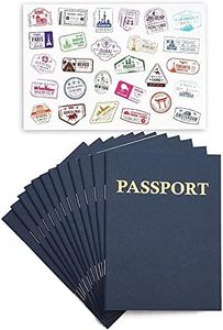 Bright Creations Passport Books for Kids with Stickers (5.6 x 4.2 in, 12 Pack)