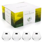 Bar Amigos Origin Stemless Gin and Tonic Copa Glasses Made by Dartington Water Wine Whisky Glass Tumbler Lead Free Crystal Dishwasher Safe 440ml - Pack of 4 Transparent