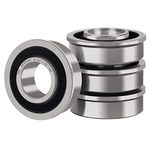 XiKe 4 Pack 532009040 ＆ 13359 Lawn Mower Front Wheel Bearing, Replacement for Husqvarna, Craftsman, Rotary and More Bushing to Flanged Ball Bearings Conversion.