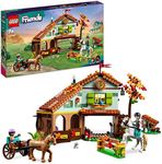 LEGO® Friends Autumn’s Horse Stable 41745 Building Toy Set with 2 Toy Horses, Carriage and Riding Accessories, Farm Animal Fun for Girls, Boys and Kids 7 Plus Years Old