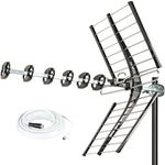 Five Star 2024 Newest 200 Miles Long Range High-Performance HDTV VHF UHF Outdoor Antenna Support ATSC 3.0 and 4K