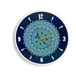 SOLOBOLO Wall Clock for Living Room Stylish Latest|3 D Non-Ticking, Noiseless|Decorative Vintage Wooden Clock with Warranty|Ideal Home Décor Clock|Stylish Designer Wall Clock 12 Inch Big (Mandala 1)