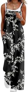 Lepunuo Leaf Womens Jumpsuits Casual Wide Leg Overalls Summer