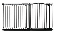 Bettacare Curved Top Dog Gate, 171cm - 180cm, Matt Black, Pressure Fit Pet Gate for Dog and Puppy, Pet and Dog Barrier, Easy Installation