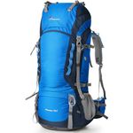 Mountaintop 80L Internal Frame Hiking Backpack Camping Backpack for Men Women Travel,Trekking With Rain Cover