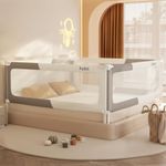 4-Sided Toddler Bed Rail for King Size Beds, Extra Tall Baby Guard Bed Rail