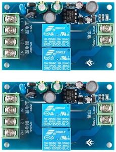 JESSINIE 2PCS 2 Channel Automatic Power Switching Module Automatic Emergency Power Supply Module Switch Dual Power Supply Module AC 90-240V 10A Backup Battery Switch Controller Module