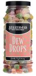 Original Dew Drops Retro Jelly Sweets Gift Jar By Berrymans Sweet Shop - Classic Sweets, Traditional Taste.