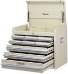 Hilka Classic 9 Drawer Chest, Steel, Aluminium, Cream