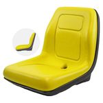 MFS Universal Forklfit Tractor Seat, Waterproof with Drain Hole, Heavy-Duty Vinyl Cover, Comfortable Foam Cushion, Replacement Seats, Fits Garden Lawn Mover, ZTRs, Utility Truck, John Deere - 143