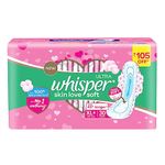 Whisper Ultra Soft Sanitary Pads - 30 Pieces (XL Plus)