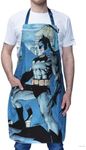 Dalstrong Chef's Apron - Batman™ Edition - Blue Legend - 100% Cotton Breathable & Comfortable - 2x Chest Pockets - Deep Pockets - Adjustable Neck & Waist Strap - Stainless Steel Rings - Water Res