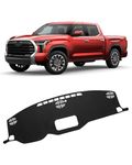 FIILINES Dash Cover Compatible with 2022 2023 2024 Toyota Tundra Dashboard Cover Mat for Tundra Accessories Sunshade Nonslip Mesh Protector No Glare