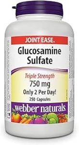 Webber Naturals Glucosamine Sulfate, Triple Strength, 250 Capsules, Helps Relieve Joint Pain Associated with Osteoarthritis, Non-GMO, Gluten and Dairy Free